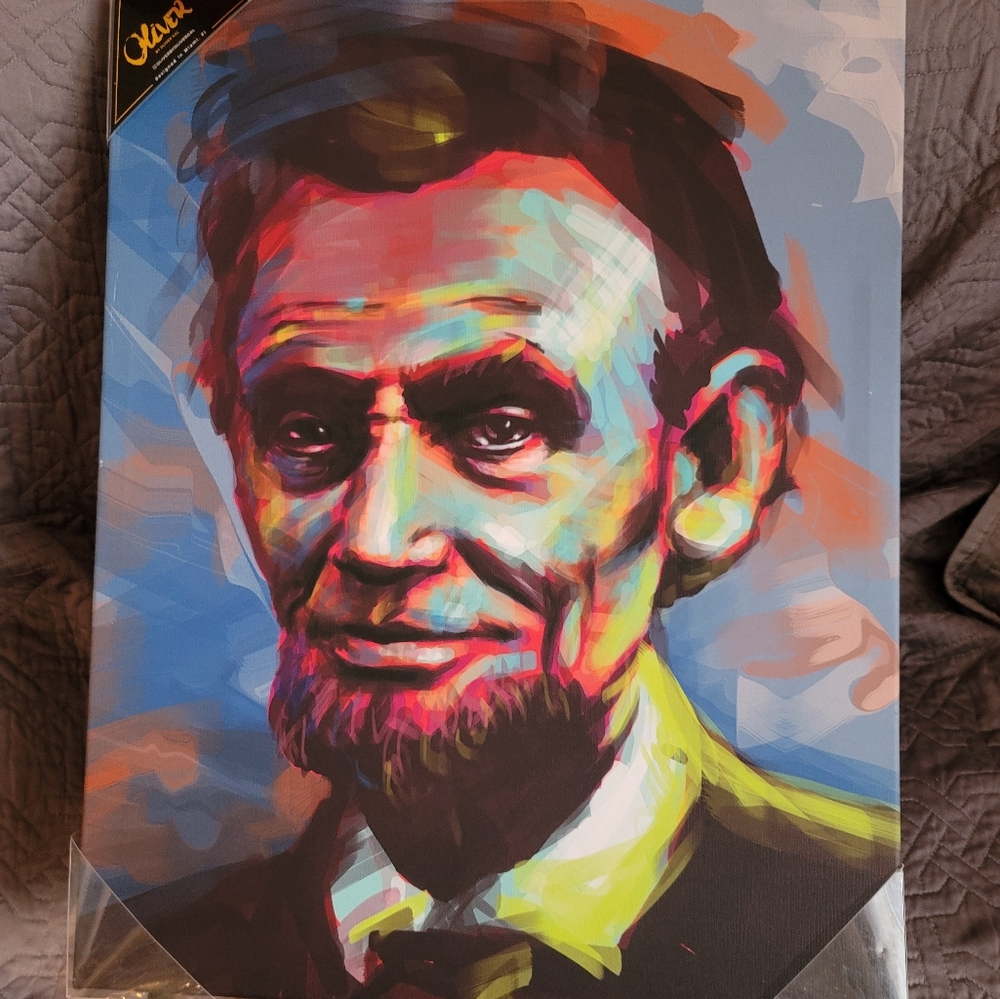 NWOT-Lincoln Wall Art by Oliver Gal